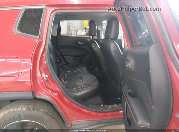 3C4NJDBB7JT177013 2018 JEEP COMPASS Red VIN sticker view