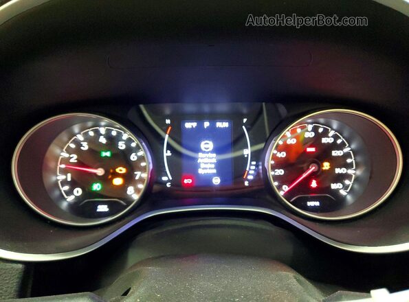 3C4NJDBB7JT328738 2018 JEEP COMPASS Red Vista del cuadro de instrumentos