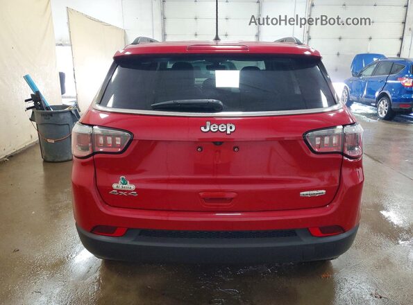 3C4NJDBB7JT328738 2018 JEEP COMPASS Red Vista trasera
