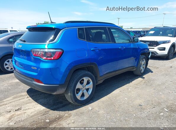 3C4NJDBB7KT593757 2019 JEEP COMPASS Синий Задняя правая четверть