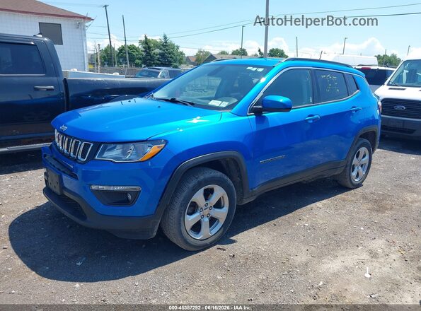 3C4NJDBB7KT593757 2019 JEEP COMPASS Синий Передняя левая четверть
