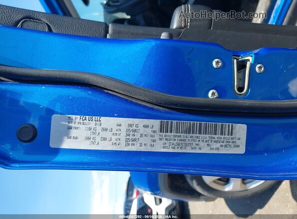 3C4NJDBB7KT593757 2019 JEEP COMPASS Синий Вид подкапотного пространства