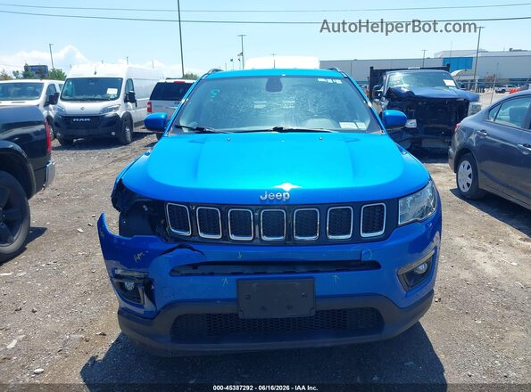 3C4NJDBB7KT593757 2019 JEEP COMPASS Синий Вид щитка приборов