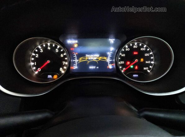 3C4NJDBB7KT827721 2019 JEEP COMPASS Red ხელსაწყოთა პანელის ხედი