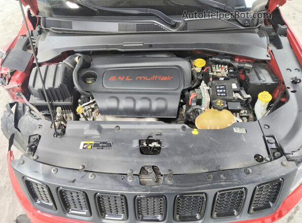 3C4NJDBB7KT827721 2019 JEEP COMPASS Red ძრავის განყოფილების ხედი