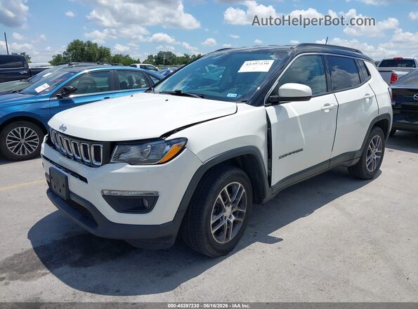 3C4NJDBB8JT117371 2018 JEEP COMPASS White Առջևի ձախ երեք քառորդ տեսարան