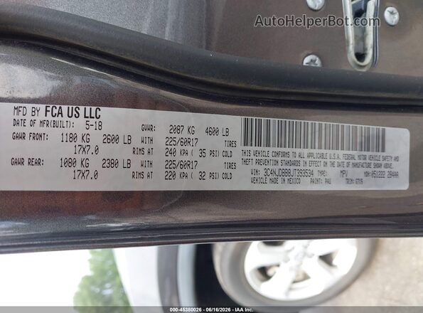3C4NJDBB8JT393534 2018 JEEP COMPASS Серый Вид подкапотного пространства