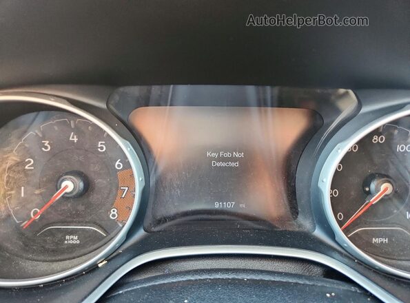3C4NJDBB8KT650676 2019 JEEP COMPASS Gray Instrument cluster view