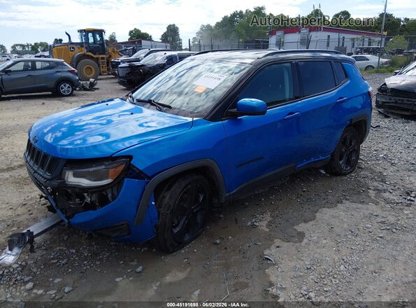 3C4NJDBB8LT157856 2020 JEEP COMPASS Blue Vista tres cuartos delantera izquierda