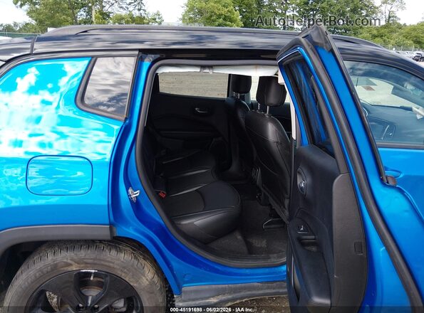 3C4NJDBB8LT157856 2020 JEEP COMPASS Blue Vista de la etiqueta del VIN