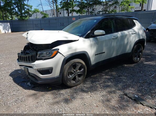 3C4NJDBB8MT586433 2021 JEEP COMPASS White წინა მარცხენა ხედი სამი მეოთხედიდან