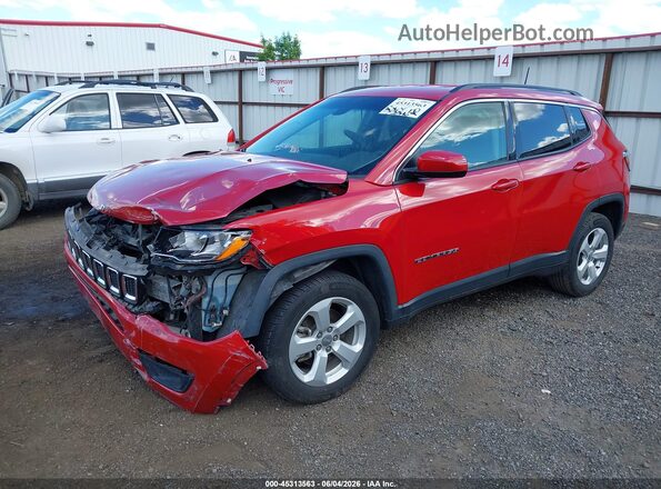 3C4NJDBB9KT592772 2019 JEEP COMPASS Красный Передняя левая четверть