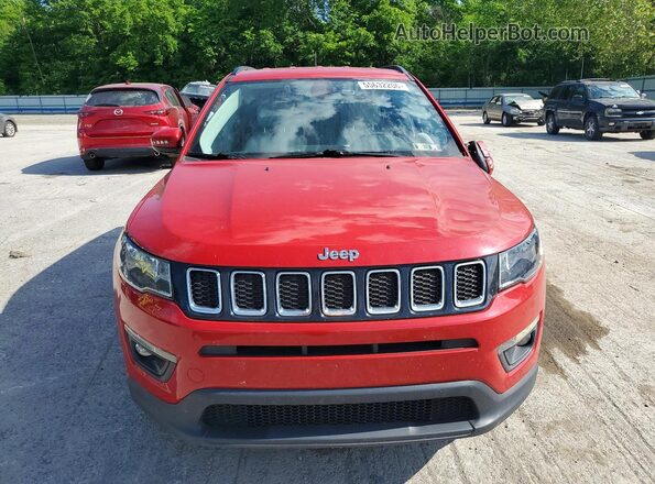 3C4NJDBB9KT790607 2019 JEEP COMPASS Red 