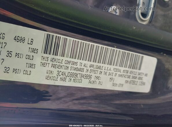 3C4NJDBB9KT849896 2019 JEEP COMPASS Black ძრავის განყოფილების ხედი