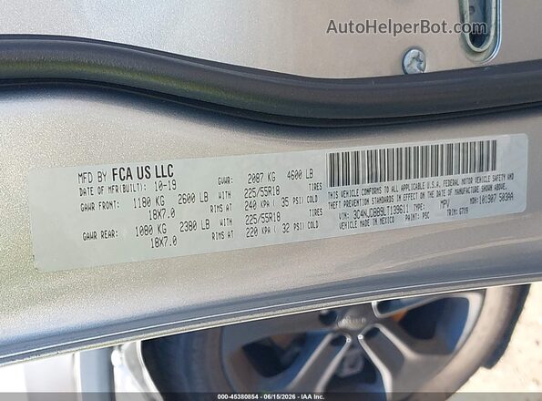 3C4NJDBB9LT139611 2020 JEEP COMPASS Silver Вид підкапотного простору