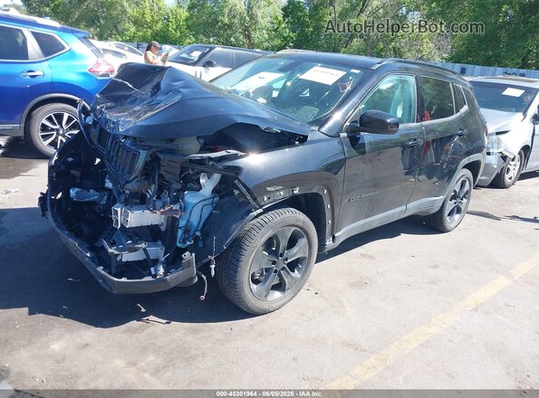 3C4NJDBB9LT256105 2020 JEEP COMPASS Black Առջևի ձախ երեք քառորդ տեսարան