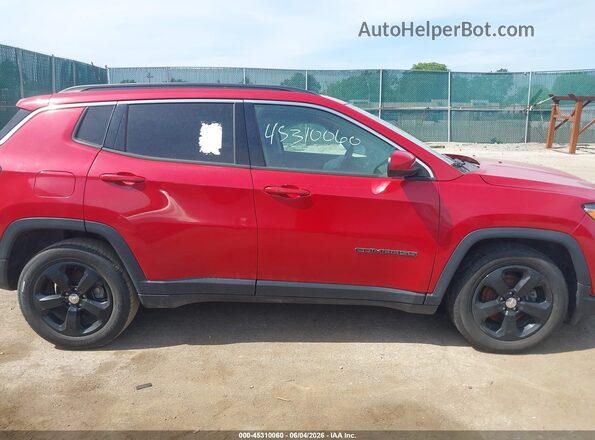 3C4NJDBBXJT103942 2018 JEEP COMPASS Red Instrument cluster view