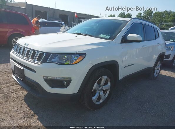 3C4NJDBBXJT113077 2018 JEEP COMPASS White Առջևի ձախ երեք քառորդ տեսարան
