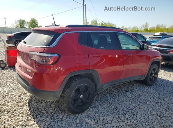 3C4NJDBBXJT185669 2018 JEEP COMPASS Красный Задняя правая четверть