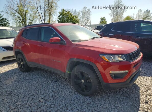 3C4NJDBBXJT185669 2018 JEEP COMPASS Красный Передняя правая четверть