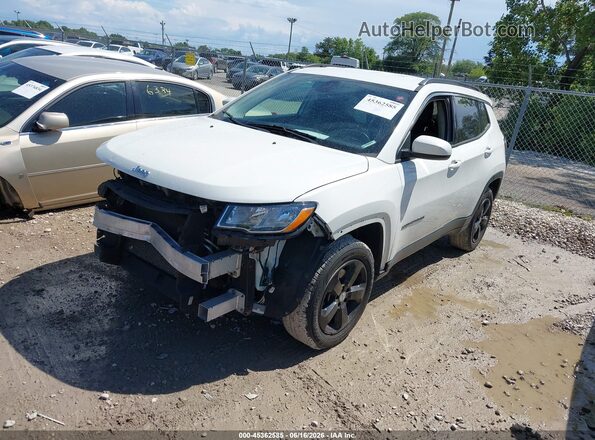 3C4NJDBBXJT366397 2018 JEEP COMPASS White წინა მარცხენა ხედი სამი მეოთხედიდან