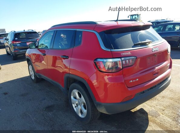 3C4NJDBBXJT457668 2018 JEEP COMPASS Red უკანა მარცხენა