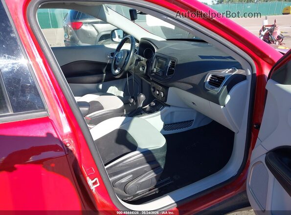 3C4NJDBBXJT457668 2018 JEEP COMPASS Red წინა სალონის ხედი