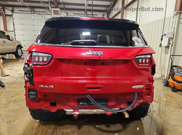 3C4NJDBBXKT601821 2019 JEEP COMPASS Red Rear view
