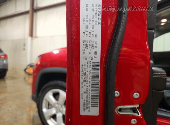 3C4NJDBBXKT601821 2019 JEEP COMPASS Red 360 interior view
