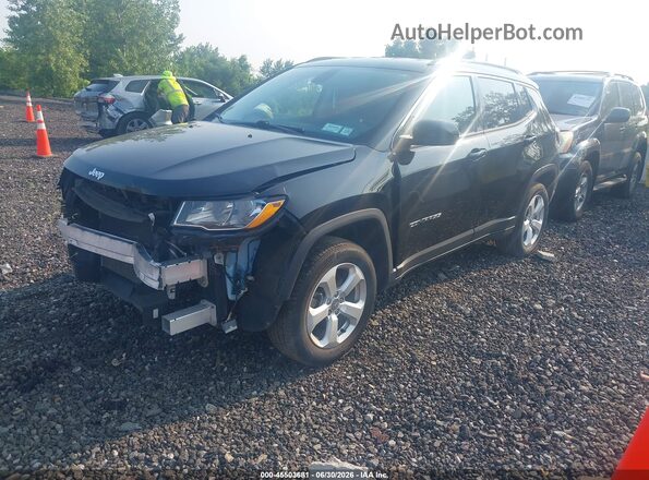 3C4NJDBBXKT786873 2019 JEEP COMPASS Black წინა მარცხენა ხედი სამი მეოთხედიდან