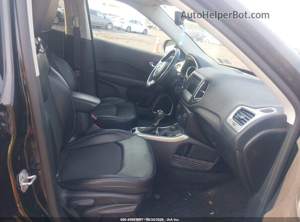 3C4NJDBBXKT786873 2019 JEEP COMPASS Black წინა სალონის ხედი