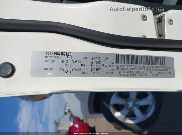 3C4NJDBBXLT138628 2020 JEEP COMPASS White Շարժիչի բաժամունքի տեսք