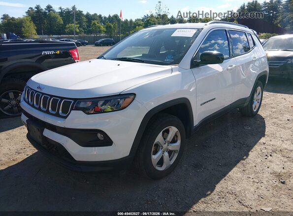 3C4NJDBBXNT132668 2022 JEEP COMPASS White Vista tres cuartos delantera izquierda