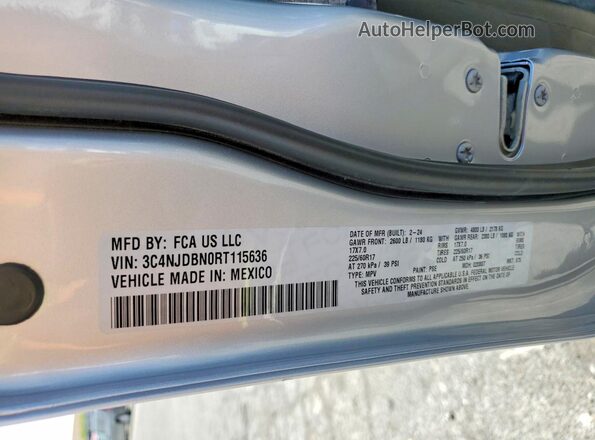 3C4NJDBN0RT115636 2024 JEEP COMPASS Silver 