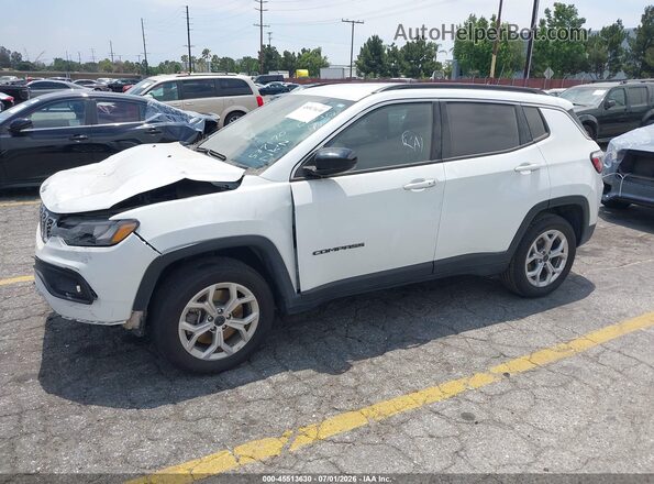 3C4NJDBN0ST537170 2025 JEEP COMPASS White წინა მარცხენა ხედი სამი მეოთხედიდან