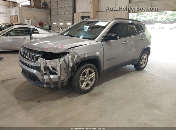3C4NJDBN3PT549787 2023 JEEP COMPASS Silver წინა მარცხენა ხედი სამი მეოთხედიდან