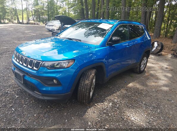 3C4NJDBN4RT110200 2024 JEEP COMPASS Blue Առջևի ձախ երեք քառորդ տեսարան
