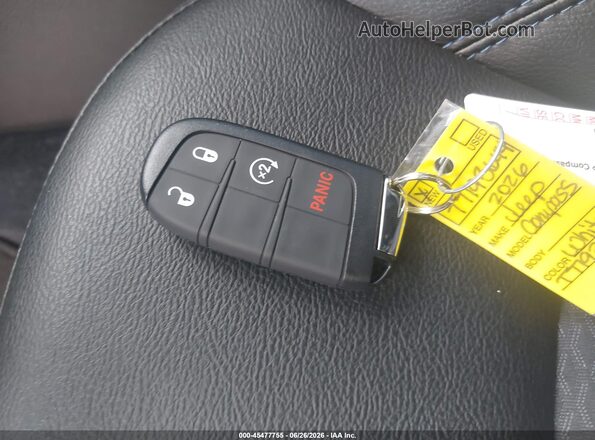 3C4NJDBN5TT193644 2026 JEEP COMPASS White Dashboard view