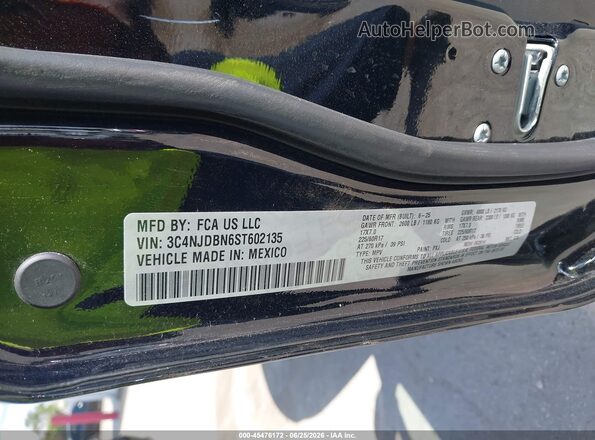 3C4NJDBN6ST602135 2025 JEEP COMPASS Black Вид підкапотного простору