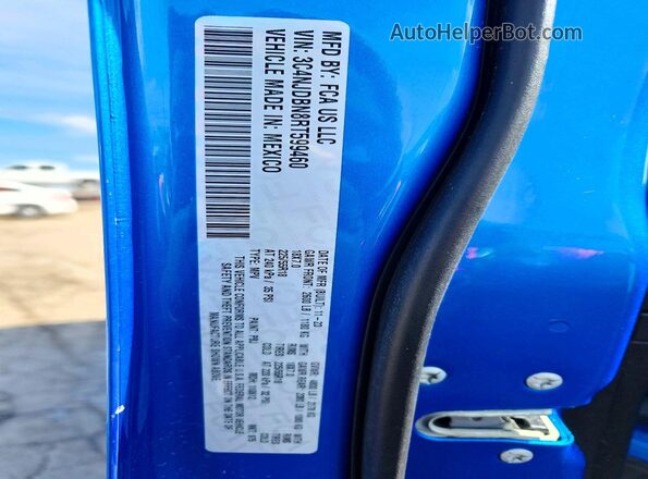 3C4NJDBN8RT599460 2024 JEEP COMPASS Blue VIN կոդի պիտակի տեսք