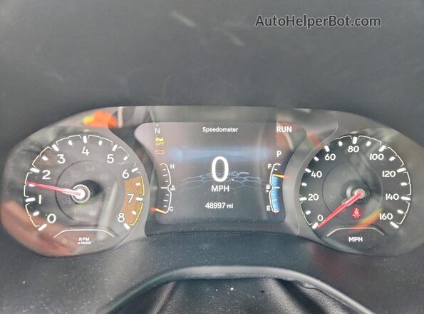 3C4NJDBNXPT525048 2023 JEEP COMPASS White Instrument cluster view