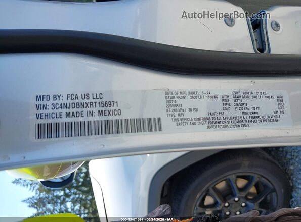 3C4NJDBNXRT156971 2024 JEEP COMPASS Silver Вид підкапотного простору