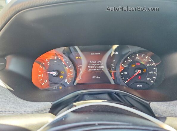 3C4NJDBNXST619150 2025 JEEP COMPASS White Instrument cluster view