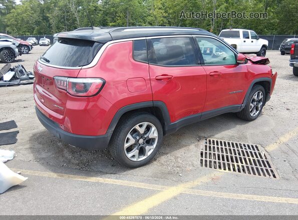 3C4NJDCB0JT354466 2018 JEEP COMPASS Red Tył prawy