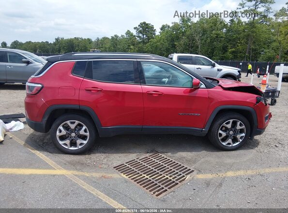 3C4NJDCB0JT354466 2018 JEEP COMPASS Red Widok wnętrza z tyłu