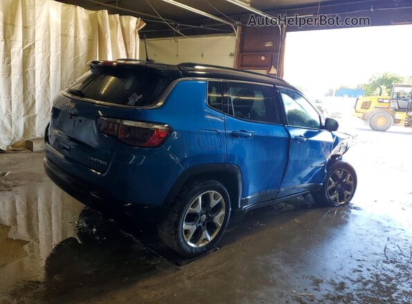 3C4NJDCB0JT365886 2018 JEEP COMPASS Синий Задняя правая четверть