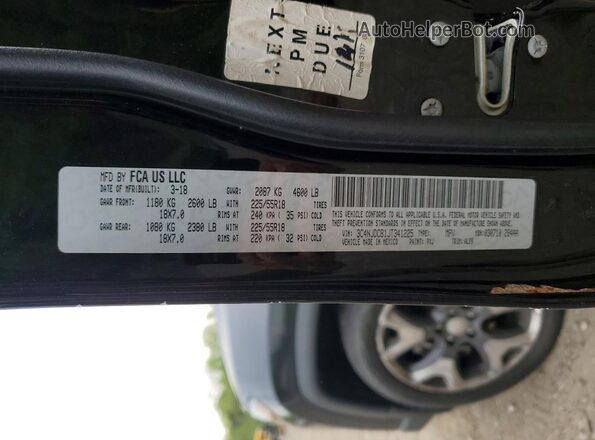 3C4NJDCB1JT341225 2018 JEEP COMPASS Black Вид наклейки з VIN-кодом