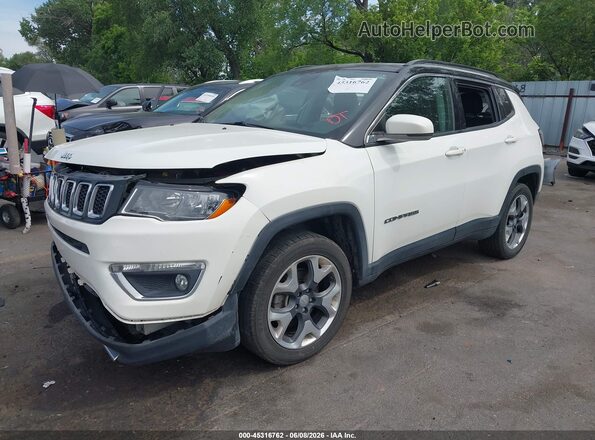 3C4NJDCB1KT733624 2019 JEEP COMPASS White წინა მარცხენა ხედი სამი მეოთხედიდან