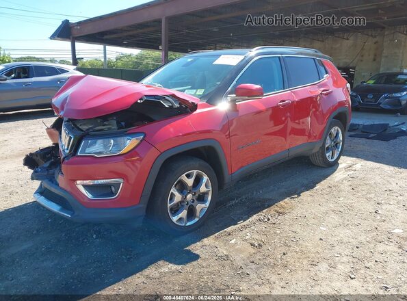 3C4NJDCB1LT235540 2020 JEEP COMPASS Red წინა მარცხენა ხედი სამი მეოთხედიდან