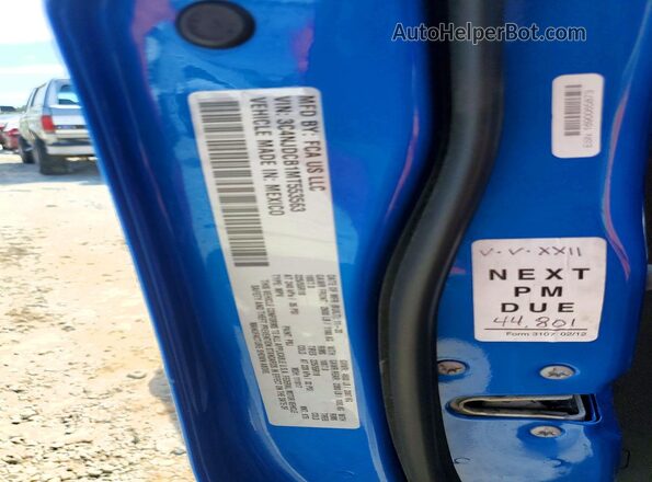 3C4NJDCB1MT553563 2021 JEEP COMPASS Blue Շարժիչի բաժամունքի տեսք